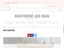 Tablet Screenshot of hawthorneandmain.com